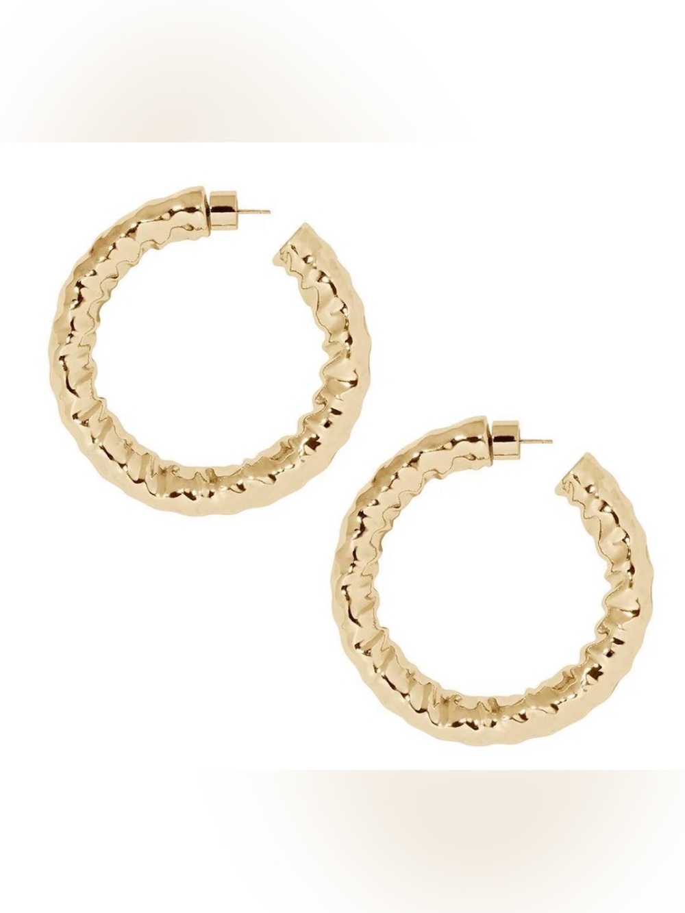 Jennifer Fisher jennifer fisher
MAEVE BABY HOOP EARRINGS - 1.5IN in Yellow Gold